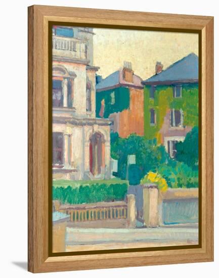 Suburban Street, 1913-14-Spencer Frederick Gore-Framed Premier Image Canvas