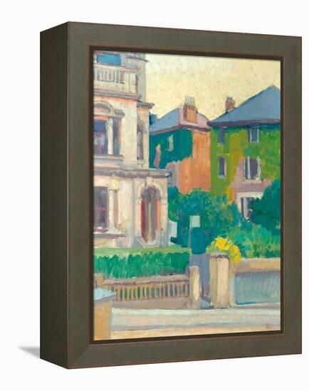 Suburban Street, 1913-14-Spencer Frederick Gore-Framed Premier Image Canvas