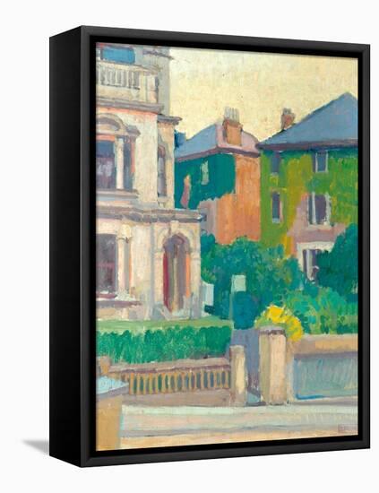 Suburban Street, 1913-14-Spencer Frederick Gore-Framed Premier Image Canvas