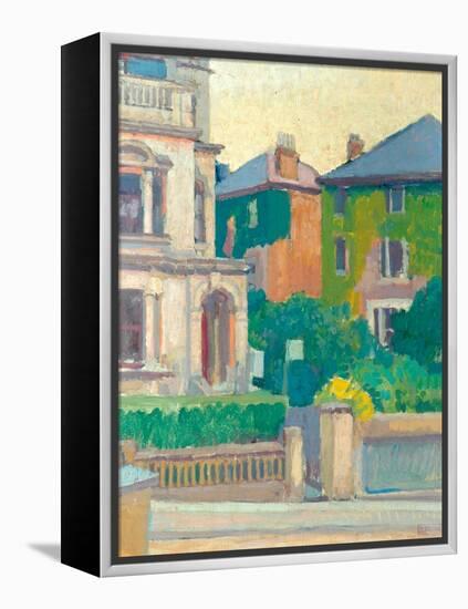 Suburban Street, 1913-14-Spencer Frederick Gore-Framed Premier Image Canvas