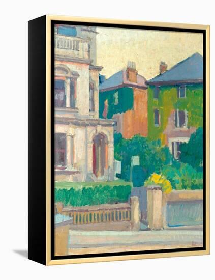 Suburban Street, 1913-14-Spencer Frederick Gore-Framed Premier Image Canvas