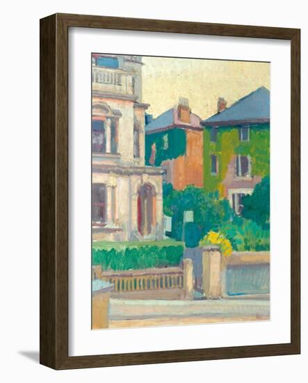 Suburban Street, 1913-14-Spencer Frederick Gore-Framed Giclee Print