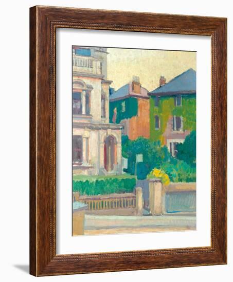 Suburban Street, 1913-14-Spencer Frederick Gore-Framed Giclee Print