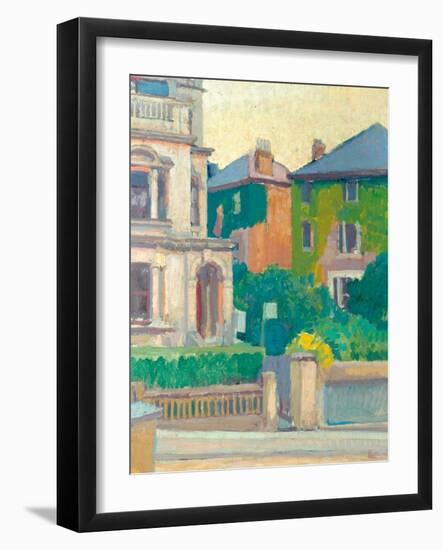 Suburban Street, 1913-14-Spencer Frederick Gore-Framed Giclee Print