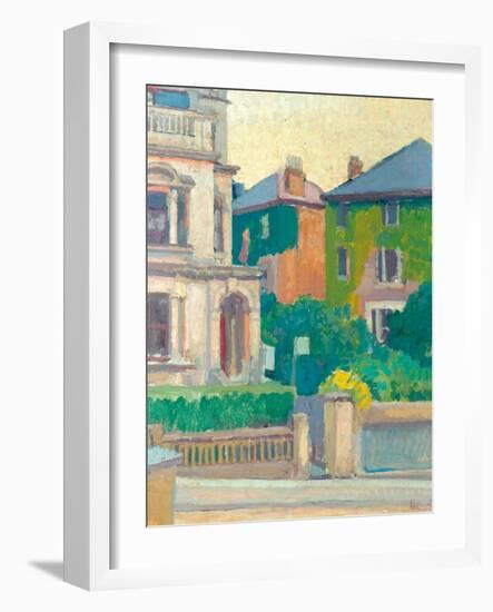 Suburban Street, 1913-14-Spencer Frederick Gore-Framed Giclee Print