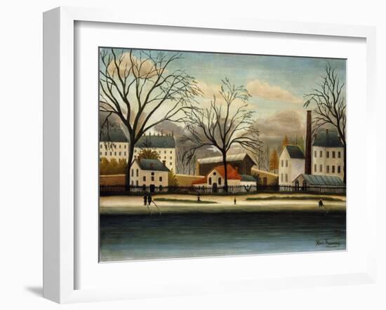 Suburbs; Banlieue, C.1896-Henri Rousseau-Framed Giclee Print