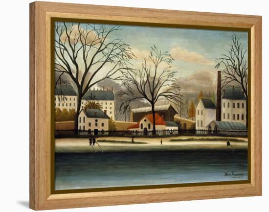 Suburbs; Banlieue-Henri Rousseau-Framed Premier Image Canvas