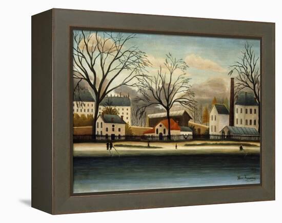 Suburbs; Banlieue-Henri Rousseau-Framed Premier Image Canvas