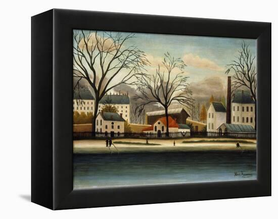 Suburbs; Banlieue-Henri Rousseau-Framed Premier Image Canvas