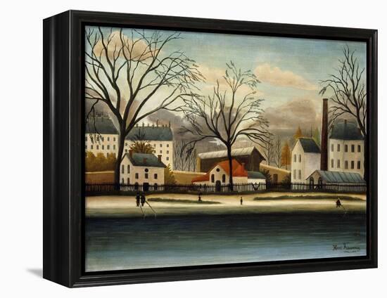 Suburbs; Banlieue-Henri Rousseau-Framed Premier Image Canvas