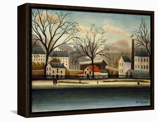 Suburbs; Banlieue-Henri Rousseau-Framed Premier Image Canvas