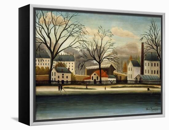 Suburbs; Banlieue-Henri Rousseau-Framed Premier Image Canvas