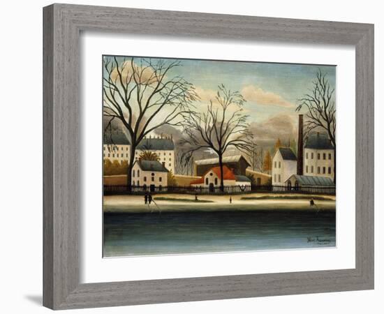 Suburbs; Banlieue-Henri Rousseau-Framed Giclee Print