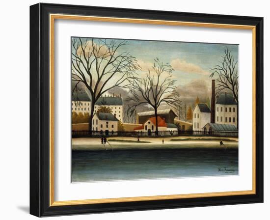 Suburbs; Banlieue-Henri Rousseau-Framed Giclee Print