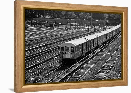 Subway 7 Train Queens NYC-null-Framed Stretched Canvas