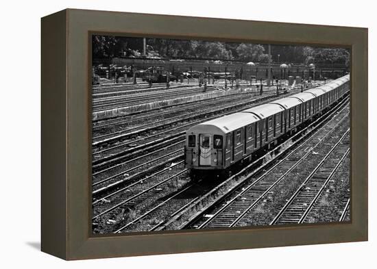 Subway 7 Train Queens NYC-null-Framed Stretched Canvas