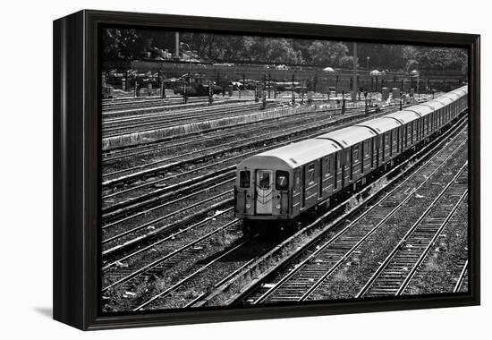 Subway 7 Train Queens NYC-null-Framed Stretched Canvas