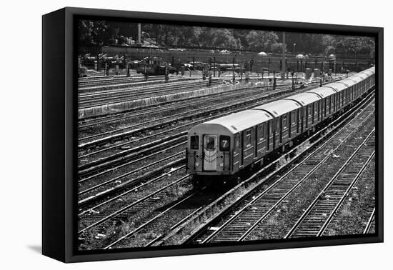 Subway 7 Train Queens NYC-null-Framed Stretched Canvas