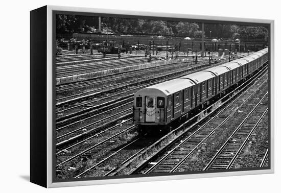 Subway 7 Train Queens NYC-null-Framed Stretched Canvas