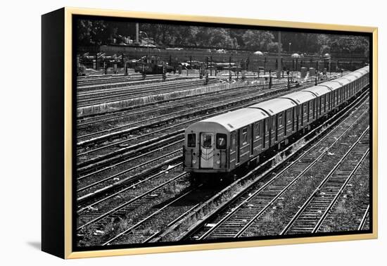 Subway 7 Train Queens NYC-null-Framed Stretched Canvas