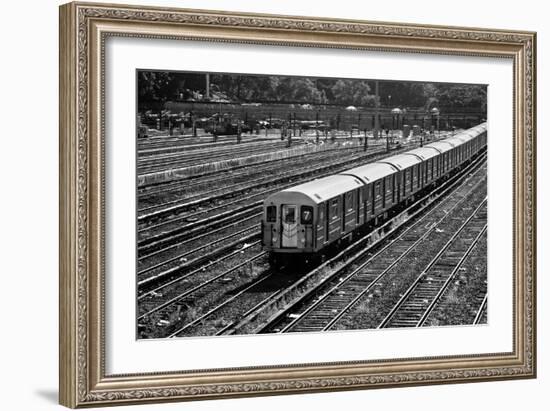 Subway 7 Train Queens NYC-null-Framed Photo