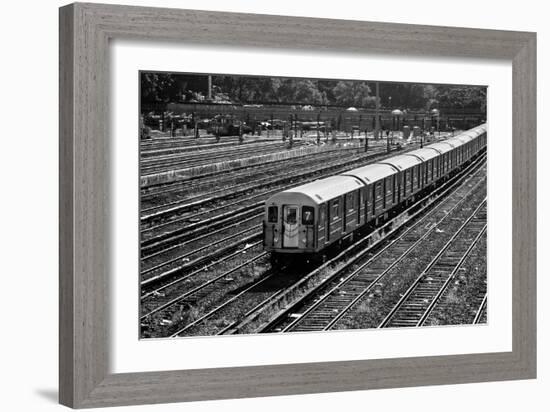 Subway 7 Train Queens NYC-null-Framed Photo