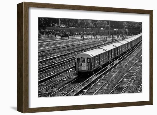 Subway 7 Train Queens NYC-null-Framed Photo