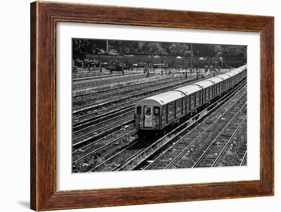 Subway 7 Train Queens NYC-null-Framed Photo