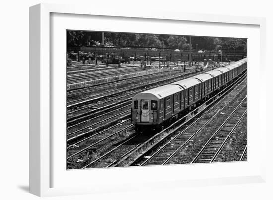 Subway 7 Train Queens NYC-null-Framed Photo