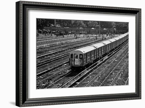 Subway 7 Train Queens NYC-null-Framed Photo