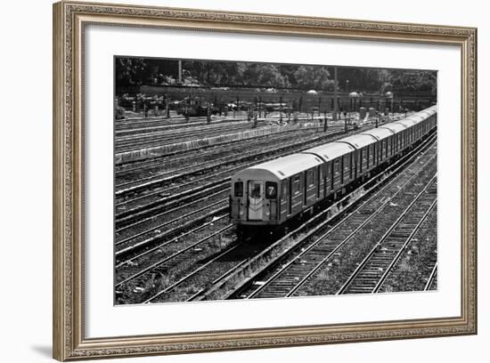 Subway 7 Train Queens NYC-null-Framed Photo