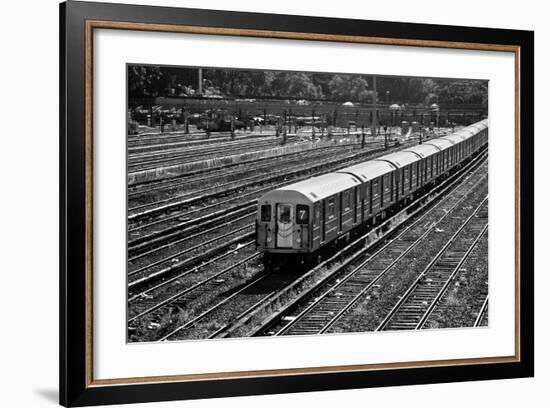 Subway 7 Train Queens NYC-null-Framed Photo