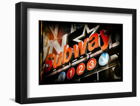 Subway and City Art - Subway Sign-Philippe Hugonnard-Framed Photographic Print