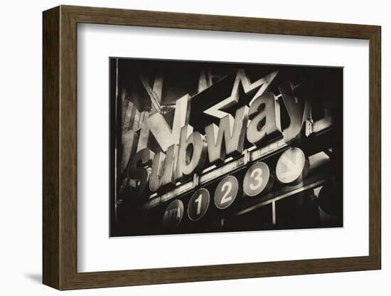 Subway and City Art - Subway Sign-Philippe Hugonnard-Framed Photographic Print