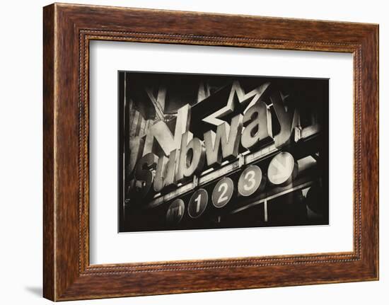 Subway and City Art - Subway Sign-Philippe Hugonnard-Framed Photographic Print