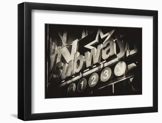 Subway and City Art - Subway Sign-Philippe Hugonnard-Framed Photographic Print