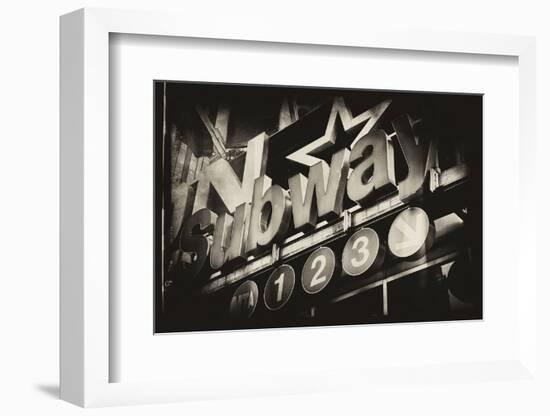 Subway and City Art - Subway Sign-Philippe Hugonnard-Framed Photographic Print