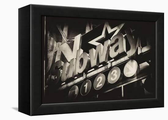 Subway and City Art - Subway Sign-Philippe Hugonnard-Framed Premier Image Canvas