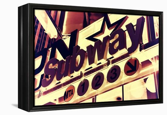 Subway and City Art - Subway Sign-Philippe Hugonnard-Framed Premier Image Canvas