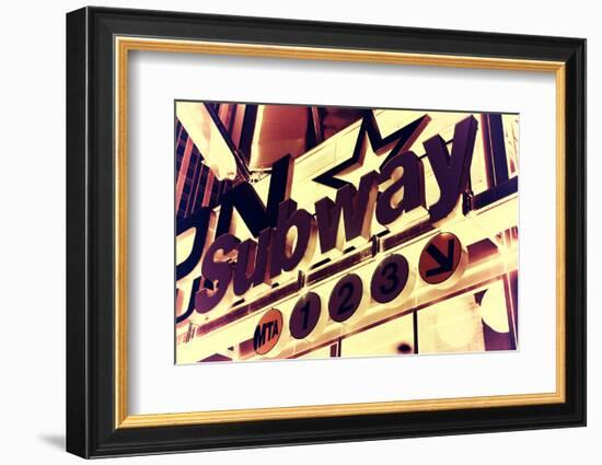 Subway and City Art - Subway Sign-Philippe Hugonnard-Framed Photographic Print