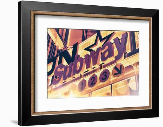 Subway and City Art - Subway Sign-Philippe Hugonnard-Framed Photographic Print