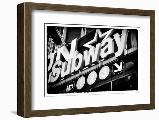 Subway and City Art - Subway Sign-Philippe Hugonnard-Framed Photographic Print