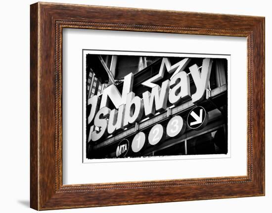 Subway and City Art - Subway Sign-Philippe Hugonnard-Framed Photographic Print