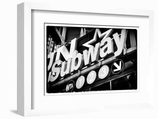 Subway and City Art - Subway Sign-Philippe Hugonnard-Framed Photographic Print