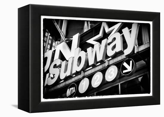 Subway and City Art - Subway Sign-Philippe Hugonnard-Framed Premier Image Canvas