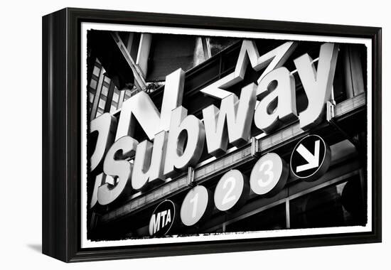 Subway and City Art - Subway Sign-Philippe Hugonnard-Framed Premier Image Canvas