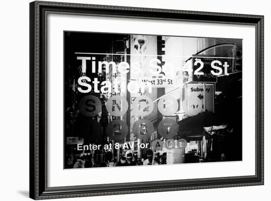 Subway and City Art - Times Square - 42 Street Station-Philippe Hugonnard-Framed Photographic Print