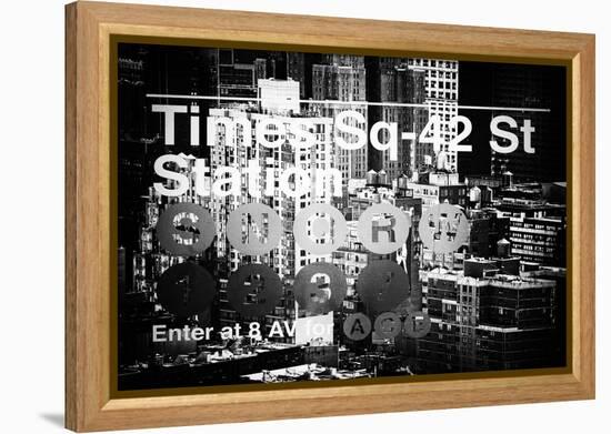 Subway and City Art - Times Square - 42 Street Station-Philippe Hugonnard-Framed Premier Image Canvas