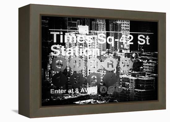 Subway and City Art - Times Square - 42 Street Station-Philippe Hugonnard-Framed Premier Image Canvas