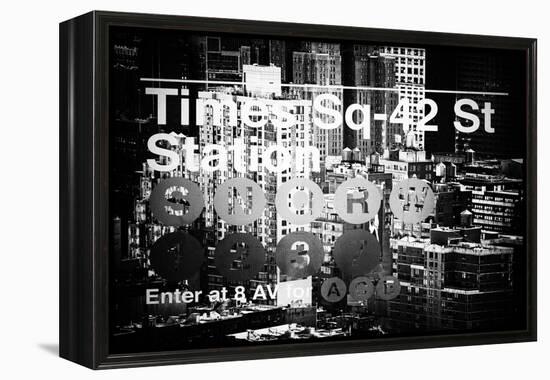 Subway and City Art - Times Square - 42 Street Station-Philippe Hugonnard-Framed Premier Image Canvas